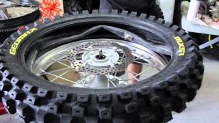 How To Change A Motorcycle Tire [upl. by Stanly294]