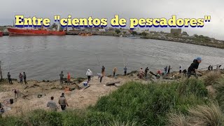 TERMINAMOS PESCANDO ENTRE quotCIENTOS DE PESCADORESquot  NOS HICIERON UN ASADO LA PESCA DEL MOMENTO [upl. by Kliman]