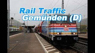 Rail Traffic Gemünden D 19102016 [upl. by Bilbe]