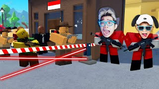 Kita Membangun Benteng Terkuat Melindungi Perbatasan Negara Dari Penjahat BARBAR Roblox [upl. by Joab]