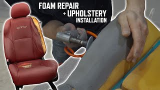 Seat Foam Repair and Upholstery Installation For 0406 Pontiac GTO  LeatherSeatscom [upl. by Ilyak]