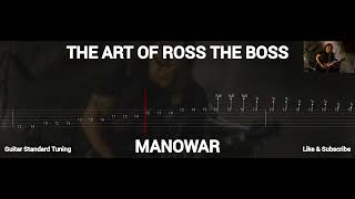 MANOWAR  THE ART OF ROSS THE BOSS  TAB GUITAR [upl. by Eerac]