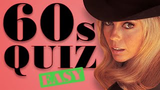 OLDIES but GOLDIES BIG HITS OF THE 60s  MUSIC QUIZ  Guess the song  Difficulty EASY [upl. by Tilden513]