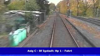 Hi8cam Führerstandsmitfahrt Niedernhausen  Igstadt  Wiesbaden [upl. by Nolyar423]