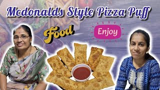 Mcdonalds જેવા જ સ્વાદિષ્ટ અને હેલ્ધી પીઝા પોકેટ પફ 😋 Mcdonalds Style Pizza Puff Recipe  Dailyvlog [upl. by Euphemiah]