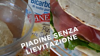 Piadine senza lievitazione [upl. by Brookner]