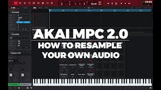 AKAI MPC 20 TUTORIAL  HOW TO RESAMPLE YOUR OWN AUDIO [upl. by Evyn]