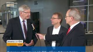 Bundestag Interview mit Karl Schiewerling und Markus Kurth zur FlexiRente am 29092016 [upl. by Bertina]