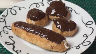 How to Make Chocolate Eclairs and Profiteroles [upl. by Marb551]