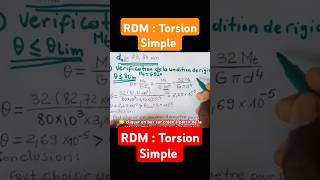 Torsion simple RDM rdm Poutre en torsion simple indiamaroo movies [upl. by Noirret413]