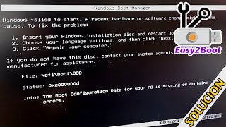 Windows Failed to Start A Recent Hardware or Software Change Might Be The Cause [upl. by Christophe749]