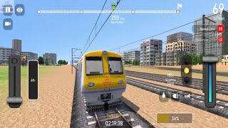 Mumbai Local Train Driving in Indian Local Train Simulator Android Gameplay  Train Wala Game [upl. by Ainotahs]