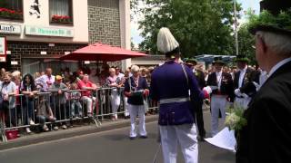 Große Königsparade vor dem Schützenkönig SM Markus I und seinen Ehrengästen  15 Juni 2014 [upl. by Plante]