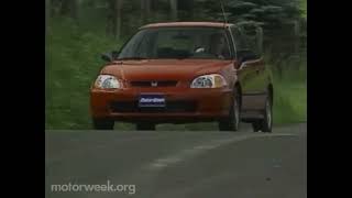 Motorweek 1996 Honda Civic HX Coupe Road Test [upl. by Zizaludba538]