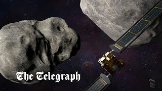 Watch in full Nasa crashes spacecraft into asteroid in planetary defence trial  Dart mission [upl. by Ahsikcin319]