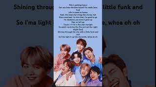 BTS  Dynamite lyrics 💜 [upl. by Llemaj469]