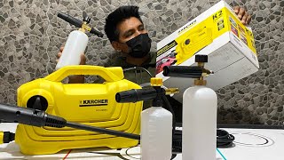 Karcher k2 Hidrolavadora🛠 si vale la pena Espumadora semi profesional comparación [upl. by Etnwahs]