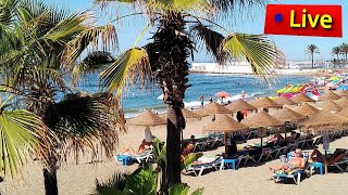 BEACH holidays in Spain🌴 Live MARBELLA Nice View Playa Venus WEBCAM [upl. by Sillert]