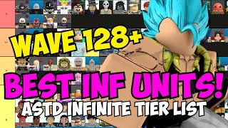 The NEW BEST Infinite Mode Units in ASTD OFFICIAL TIER LIST  REGULAR INFINITE MODE [upl. by Rodnas749]