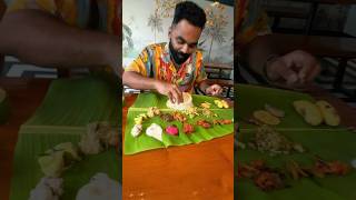 Onam sadya  Prasanthi Hotel  Besch road Kollam [upl. by Nairolf]