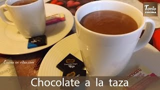 Chocolate Caliente a la Taza ☕️  Receta fácil Navidad 🎄 [upl. by Oeak]