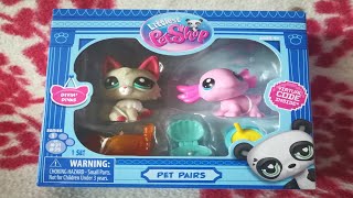 Littlest pet shop pet pairs unboxing [upl. by Derwon427]