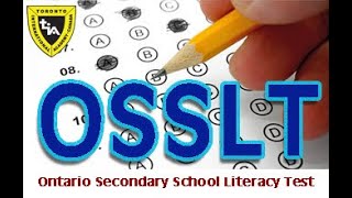 OSSLT Ontario Secondary School Literacy Test [upl. by Siuqcram424]