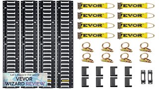 VEVOR E Track TieDown Rail Kit 30PCS 5FT ETracks Set Includes 4 Review [upl. by Llemart]