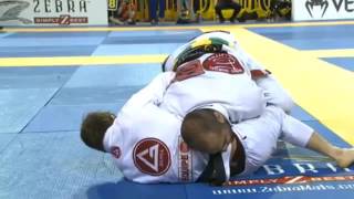 Bernardo Faria vs AJ Agazarm 2015 IBJJF Pan Ams Open Class [upl. by Yrkcaz]