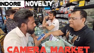 Camera market indoor  Indore Novelty camera shop  Ritesh baba yt [upl. by Anelagna]