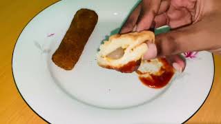 Bite 40  Salmon bun and fish roll  ASMR [upl. by Mcquade]