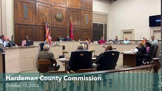 Hardeman County Commission  October 17 2023 [upl. by Georgiana]