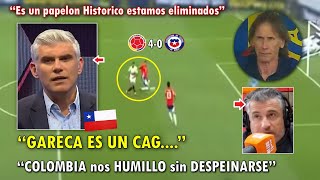 quotGARECA LARGATEquot PERIODISTAS CHILENOS EXPLOTAN TRAS GOLEADA de COLOMBIA VS CHILE 40 HOY [upl. by Idolah17]