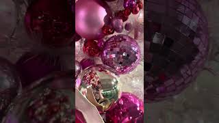 Raz 6quot or 8quot Large Pink Disco Ball Christmas Ornament [upl. by Eicrad735]