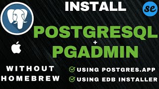 How To Install PostgreSQL amp pgAdmin On Mac M1M2  Easy Installation of PostgreSQL pgAdmin On MacOS [upl. by Nnahgaem]