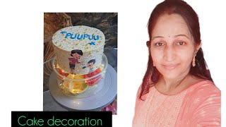 Chocolate cake decoration  Cake decoration idea  Home made cake  Birthday cake [upl. by Idoc]