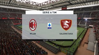 Fifa 22  AC Milan vs Salernitana  Leao – Ibra  Rebic  Sané  Serie A 20212022 [upl. by Yntruoc860]