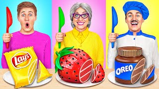 Me vs Grandma Cooking Challenge  Kitchen Hacks and Tricks by Multi DO Challenge [upl. by Archie]