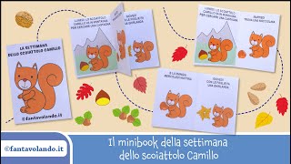 Il minibook della settimana dello scoiattolo Camillo [upl. by Crescen]