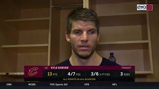 Kyle Korver knows how important he is to the Cavs in the fourth quarter [upl. by Biancha274]