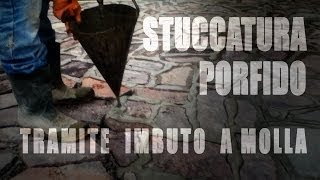 Stuccatura classica PORFIDO fill porphyry [upl. by Millian]