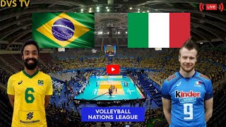 BRASIL X ITÁLIA AO VIVO LIGA DAS NAÇÕES MASCULINA DE VÔLEI ONDE ASSISTIR COM IMAGENS [upl. by Leinto]