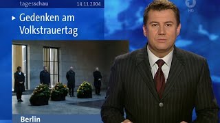 Tagesschau vor 20 Jahren 14112004  Jens Riewa und Monica Lierhaus [upl. by Anerev]