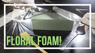 ASMR  Floral Foam  Cutting Scooping Crushing Soaking  Intense [upl. by Lenard]