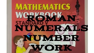 5th class math workbook chapter 1 2 Roman numerals number work 5 th class Sdeducationshri [upl. by Petigny]