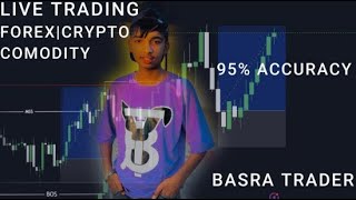 LIVE ANALYSIS IN GOLDXAUUSD amp CRYPTO  BASRATRADER [upl. by Loss]