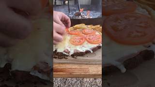 Flank Milanesa Napolitana  Al Frugoni  Open Fire Cooking [upl. by Ayotal]