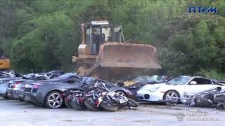 Philippines Crushes Nearly 6 Million Worth Of Luxury Cars [upl. by Norrehs]