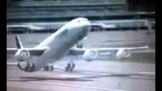 airbus a340 tail strike kai tak airport [upl. by Eetnwahs]