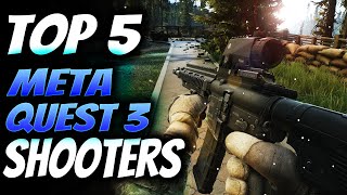 Top 5 Meta Quest 3 Shooter Games [upl. by Aicsile]